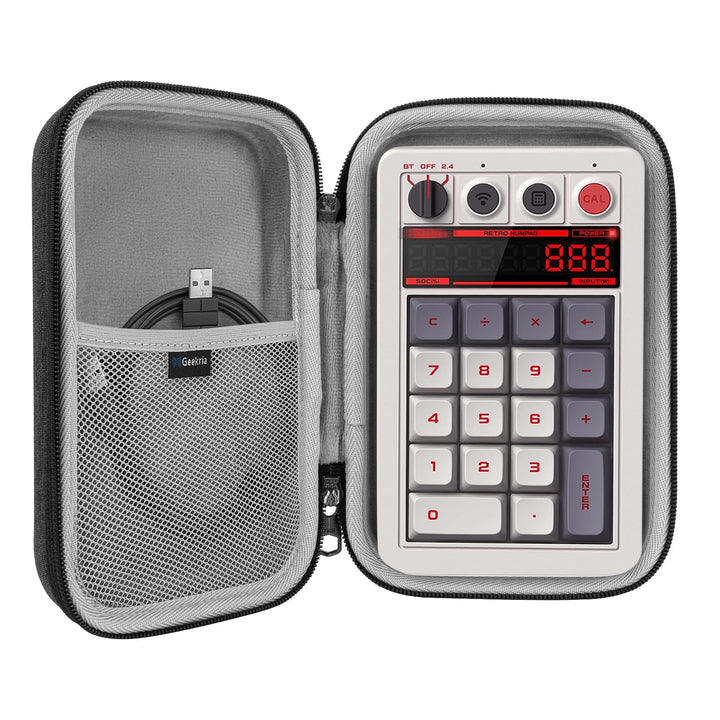 Geekria Tragetasche für Nummernblock, kompatibel mit 8BitDo Retro 18 mechanischem Nummernblock, EPOM