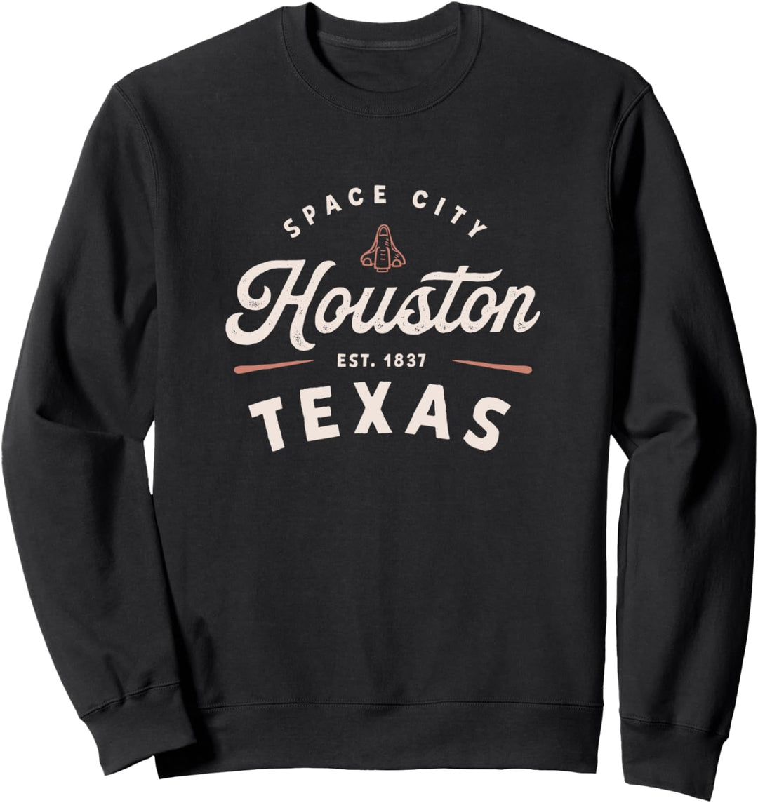 Rustic Classic Houston Texas 1837 Space City USA Gift Sweatshirt