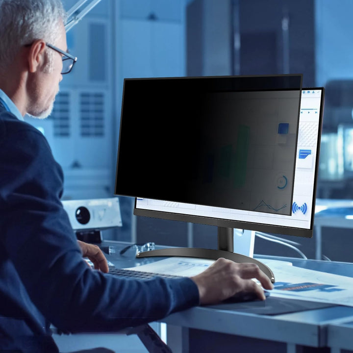 PYS 24 Zoll Blickschutzfolie für 16:9 Ultra-Slim Bezel Monitor Selbstklebend Abnehmbar Blickschutzfi