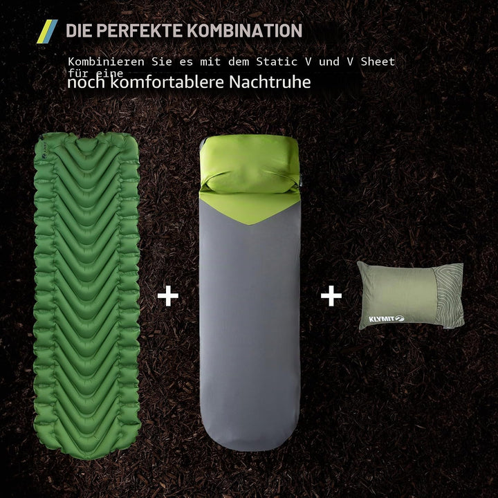 Klymit Unisex's Drift Camping Pillow, Green, Regular, Einheitsgrösse (1er Pack) Einheitsgrösse (1er