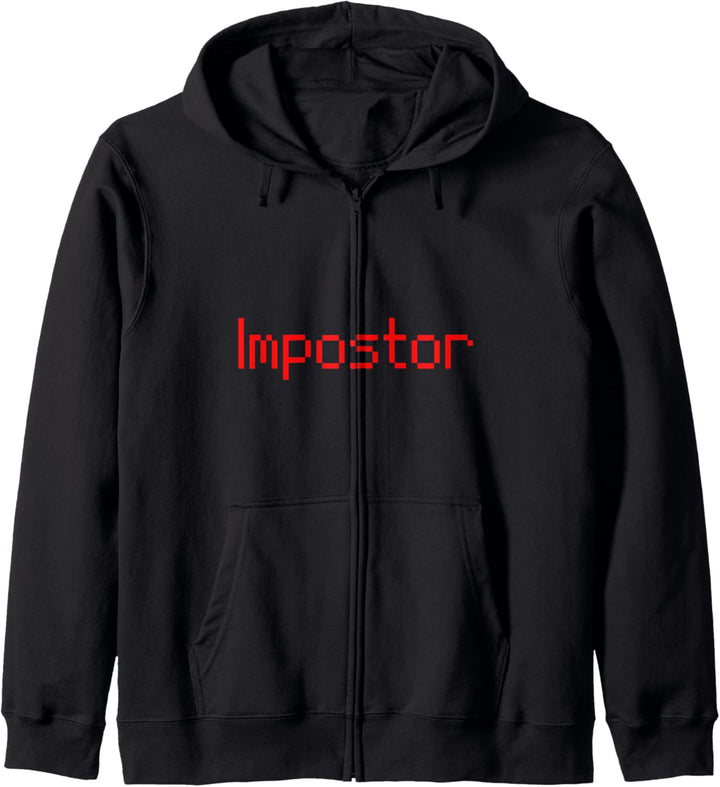 Impostor Kostüm Game Gaming Imposter Zocken Zocker Computer Kapuzenjacke