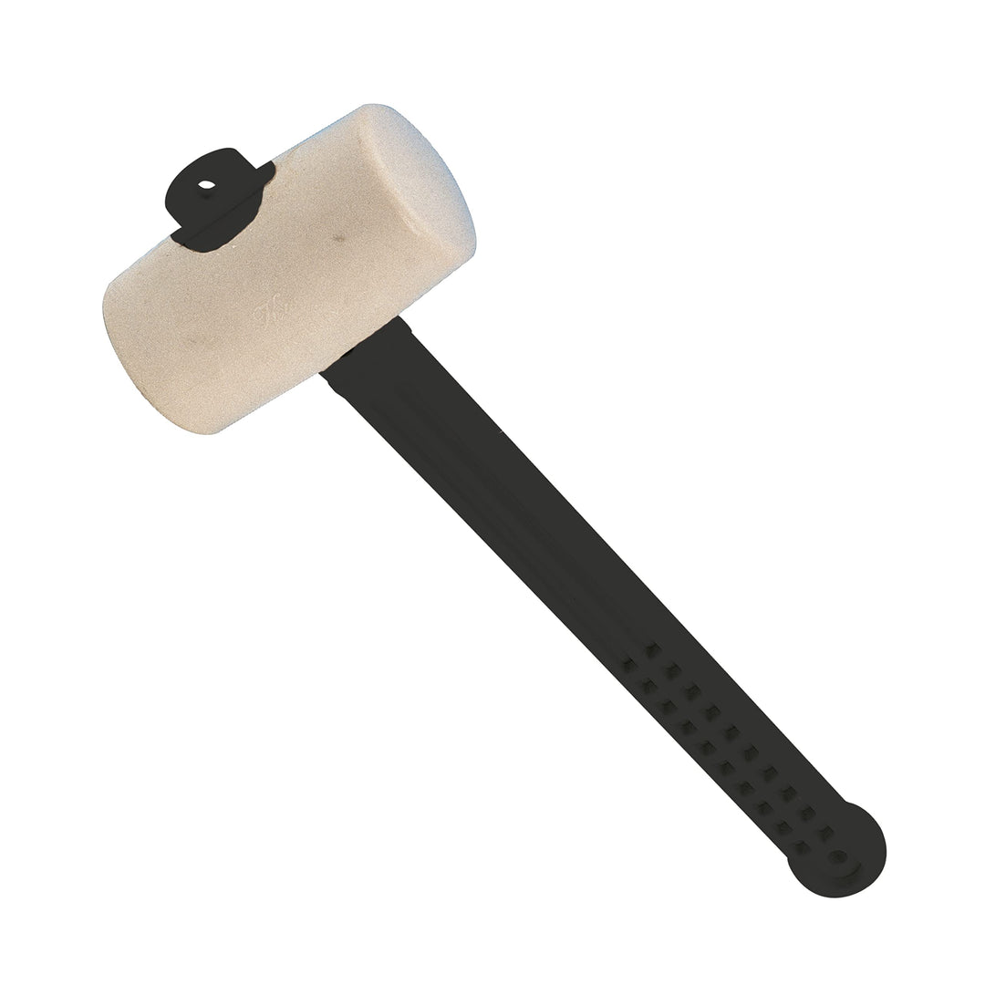 Karl Dahm Gummihammer Weiss 55mm 300g I Leichter Hammer für bruchempfindliche Materialien I Schmutzu