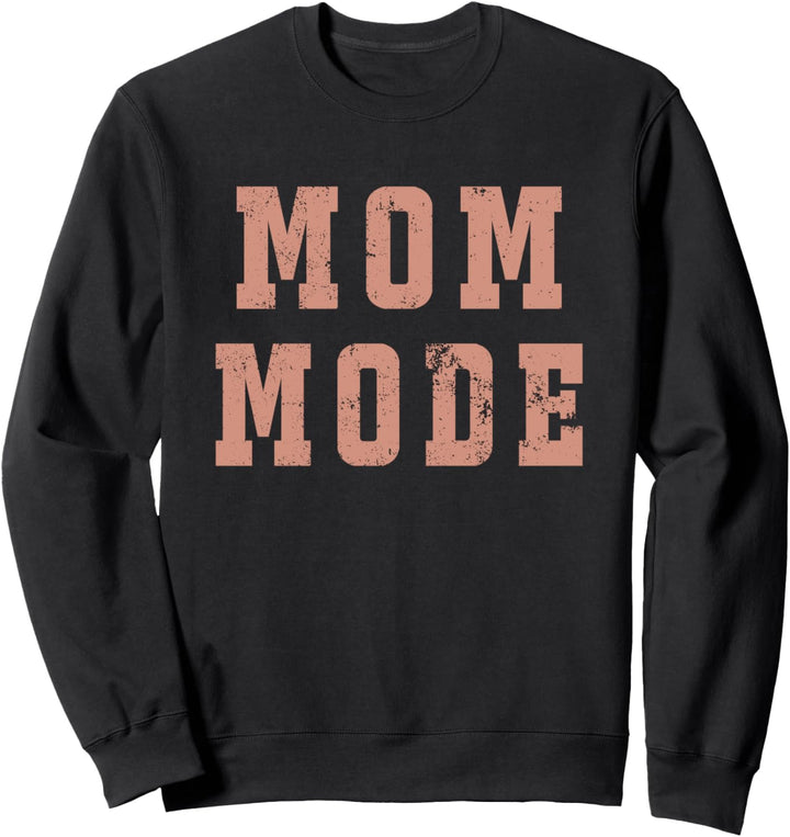 MOM MODE Damen-Pullover, trendig, mit Buchstaben-Aufdruck, lässig, niedlich Sweatshirt