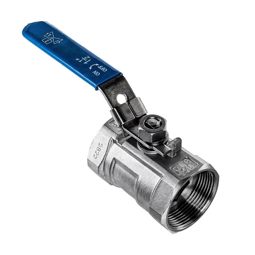 FSA Kugelhahn Edelstahl 316 1 1/2" 1-Teilig 2-Wege