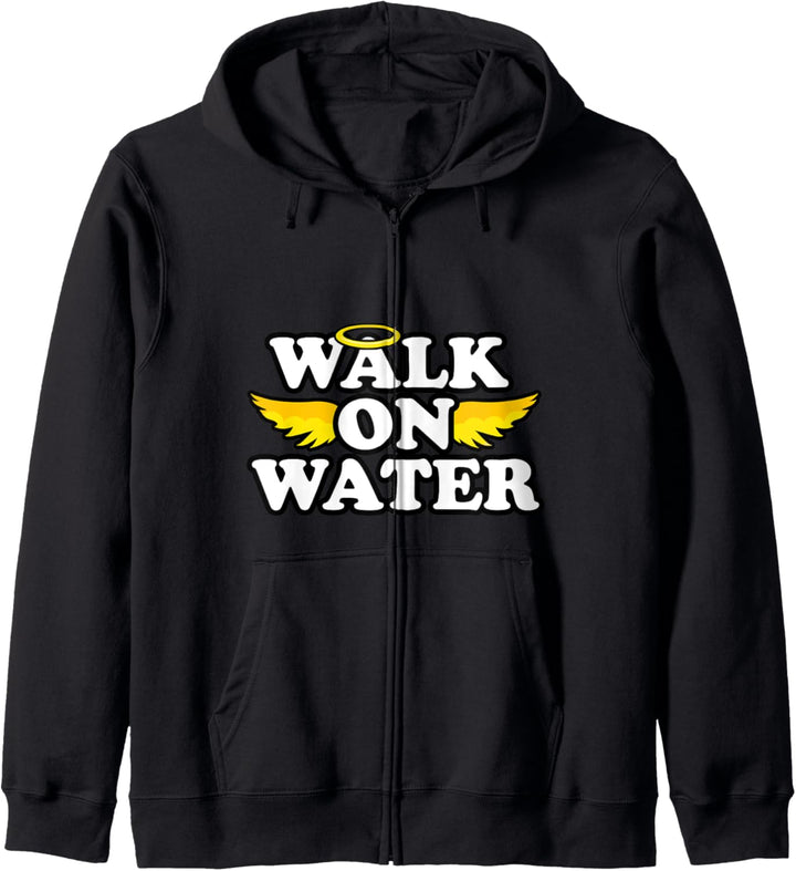 Walk on Water God is Good All the Time God is Great Kapuzenjacke