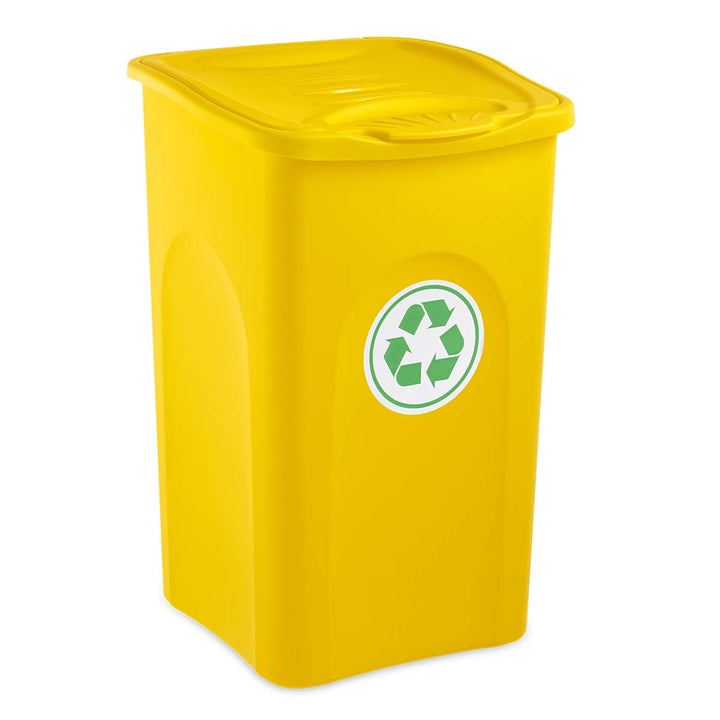 Stefanplast Begreen Mülleimer, 50 l, Gelb, Gelb