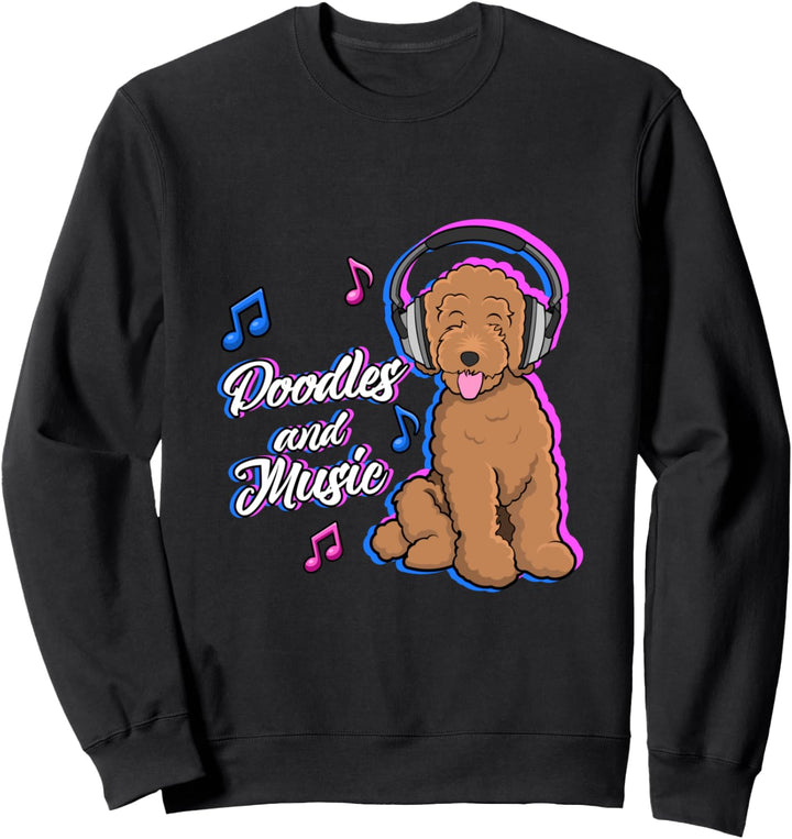 Doodles und Musiker Goldendoodle Musikschlüssel Sweatshirt