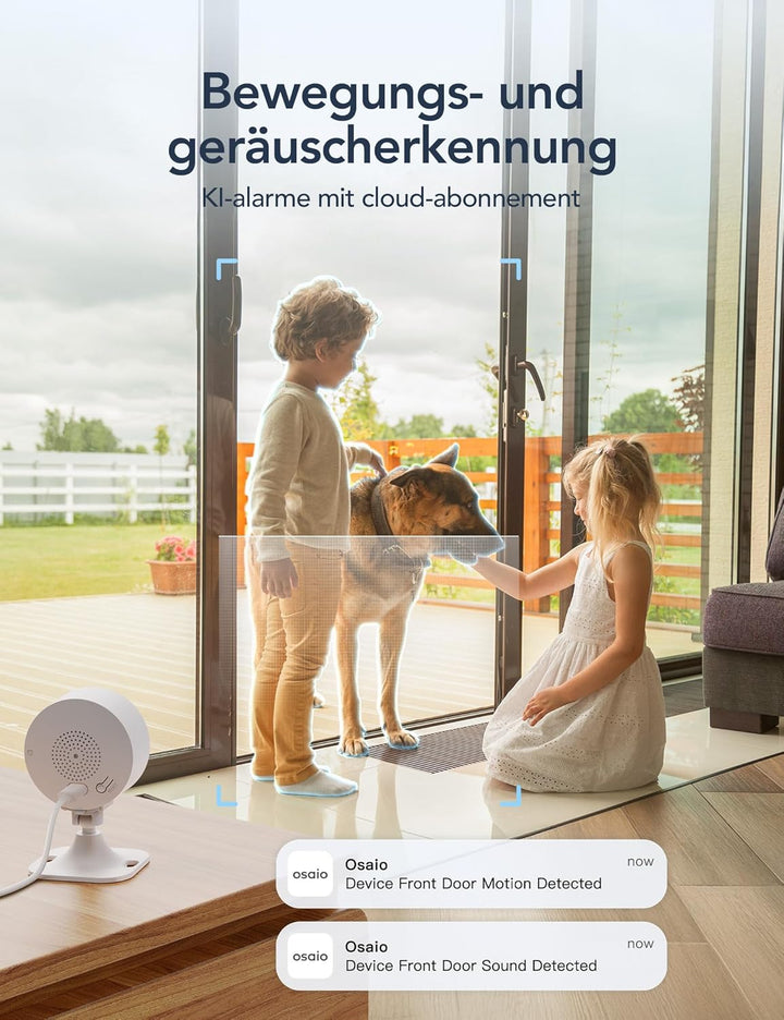 GNCC 4-Pack GC3 überwachungskamera Innen mit Nachtsicht, 1080P HD WLAN Indoor Kamera, Zwei-Wege-Audi