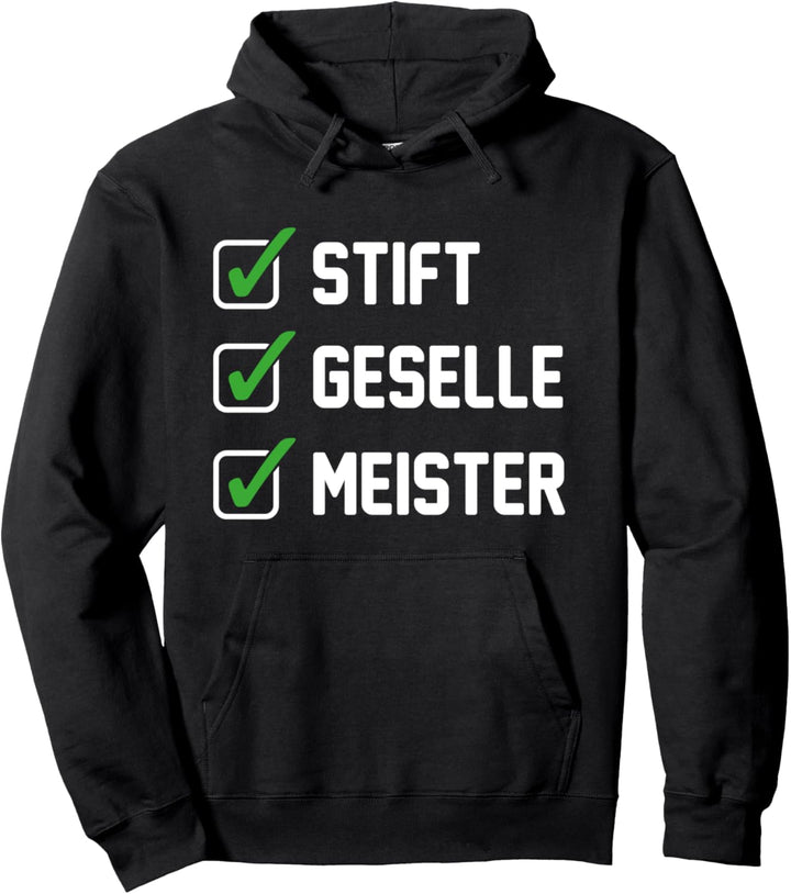 Meister Geschenk Meisterprüfung Meisterschule Witz Spruch Pullover Hoodie