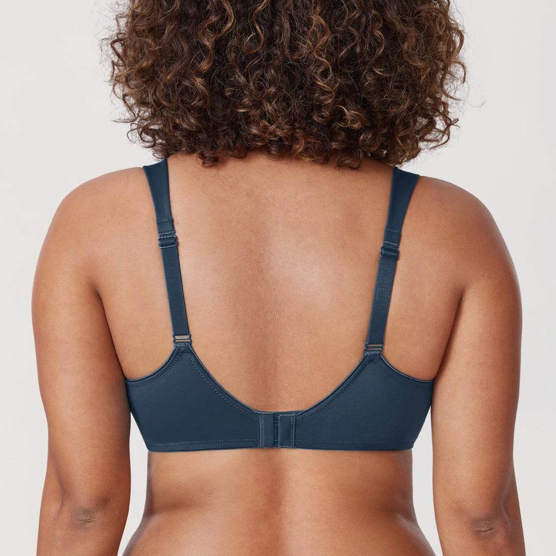 DELIMIRA Damen T-Shirt Minimizer BH mit Bügel Grosse Grössen Ohne Gepolstert 75C Sargasso, 75D
