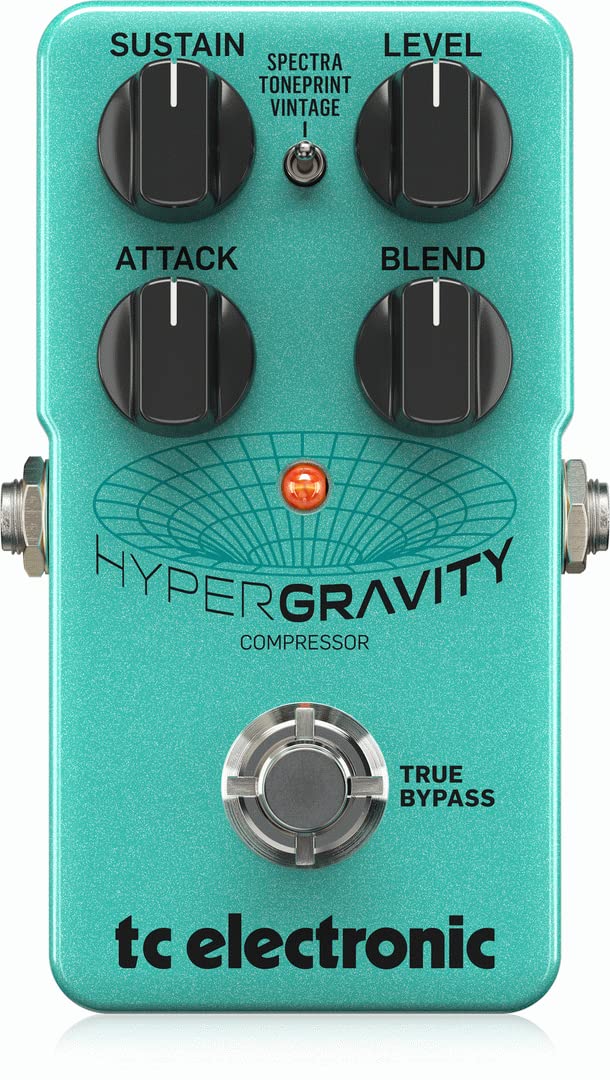 TC Electronic HYPERGRAVITY COMPRESSOR Aussergewöhnliches Multiband-Kompressionspedal mit Vintage Com