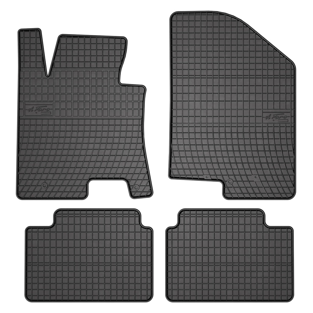 FROGUM EL Toro Gummimatten Ganzjähriges-Set von Autofussmatte Auto Fussmatten für Kia Ceed II 2012-2