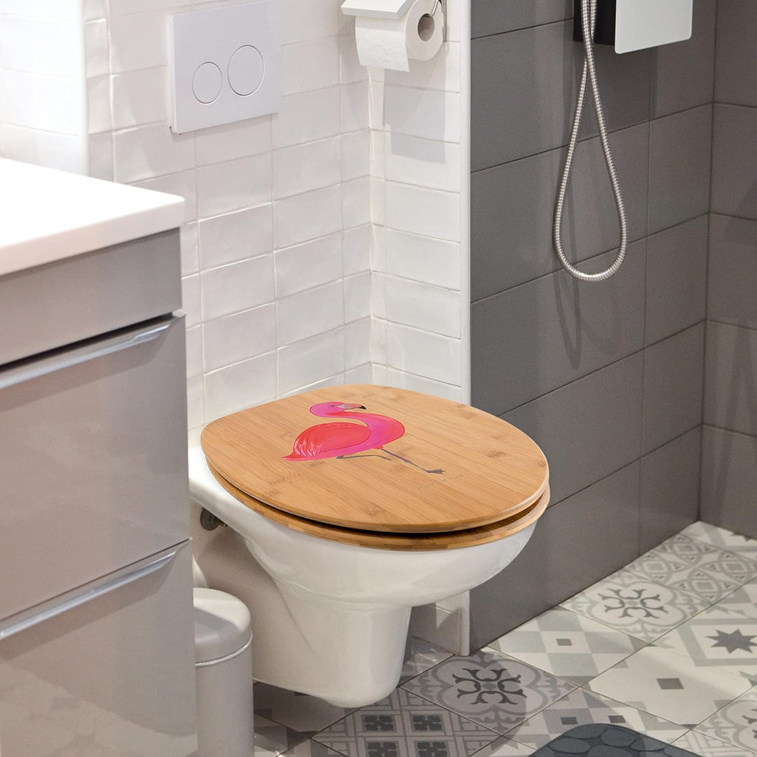 Mr. &amp; Mrs. Panda Motiv WC Sitz Flamingo classic - Geschenk, Stolz, einzigartig, WC-Sitz, Klobrille,