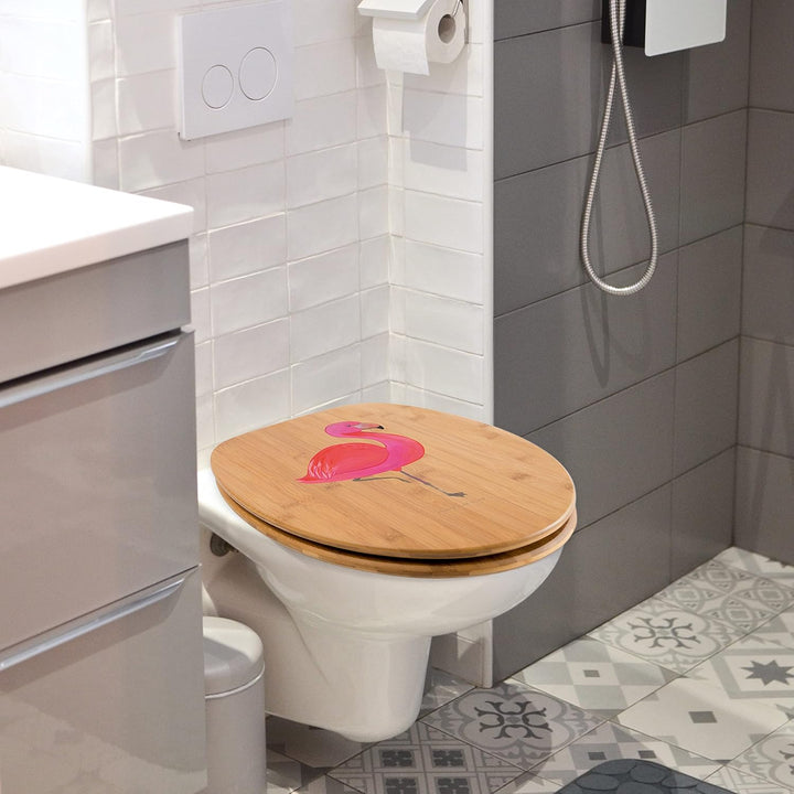 Mr. &amp; Mrs. Panda Motiv WC Sitz Flamingo classic - Geschenk, Stolz, einzigartig, WC-Sitz, Klobrille,