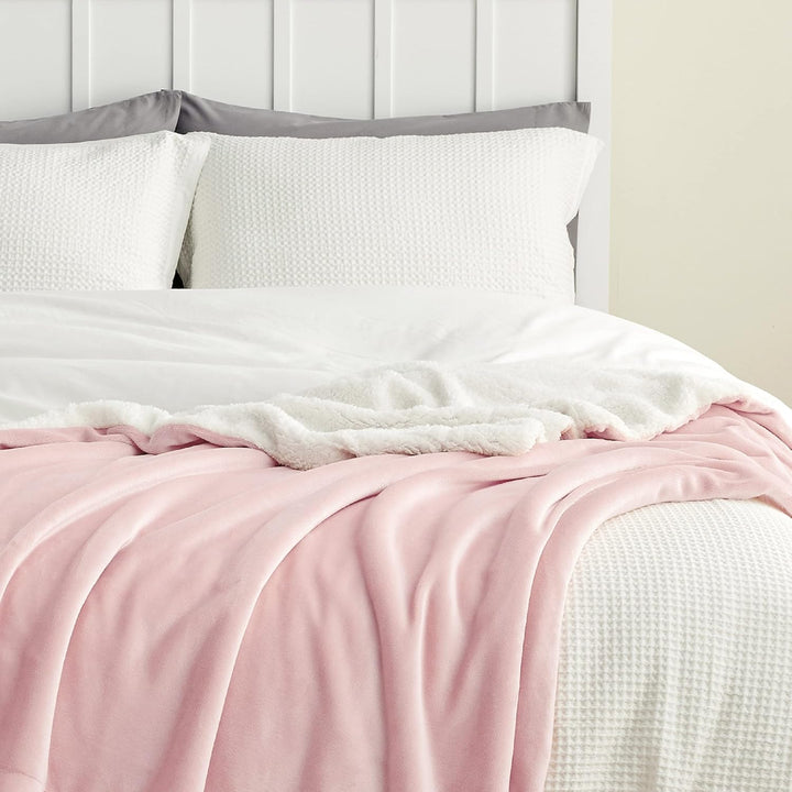 BEDSURE Kuscheldecke - Warm Sherpa Wolldecke & Sofadecke, Flauschig Sofaüberwurf Decke, Dicke Couchd