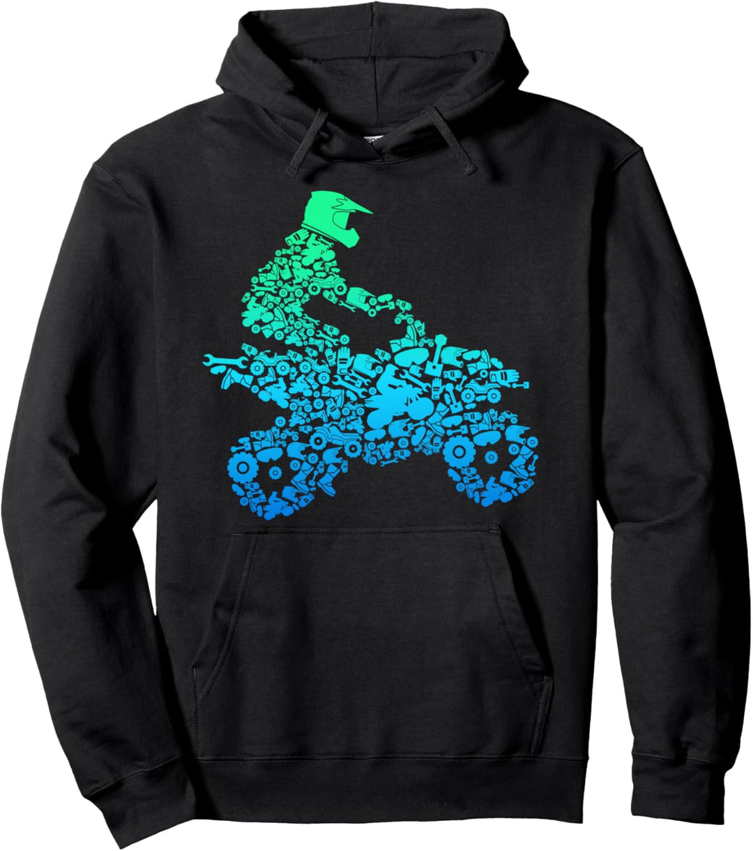 Quad Fahrer Offroad ATV Quad Biker Geschenk Pullover Hoodie