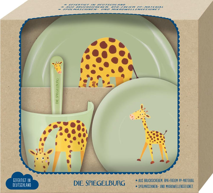 DIE SPIEGELBURG - Geschirr Geschenkset Giraffe - Freche Rasselbande