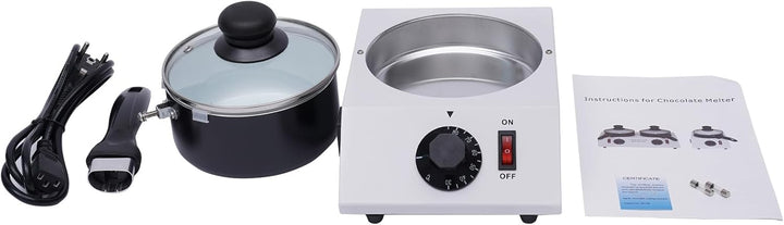 Elektrische Schokoladenschmelzer mit Deckel, Temperiergerät für Kuvertüre, 40W Schokolade Temperierm