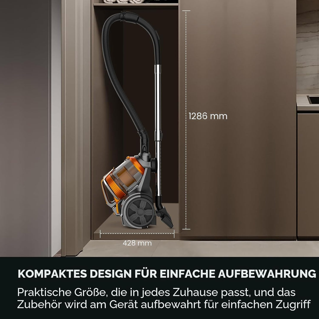 Beutelloser Staubsauger ohne Beutel, 3600W Staubsauger Beutellos, Staubsaugers Starke Saugleistung 1