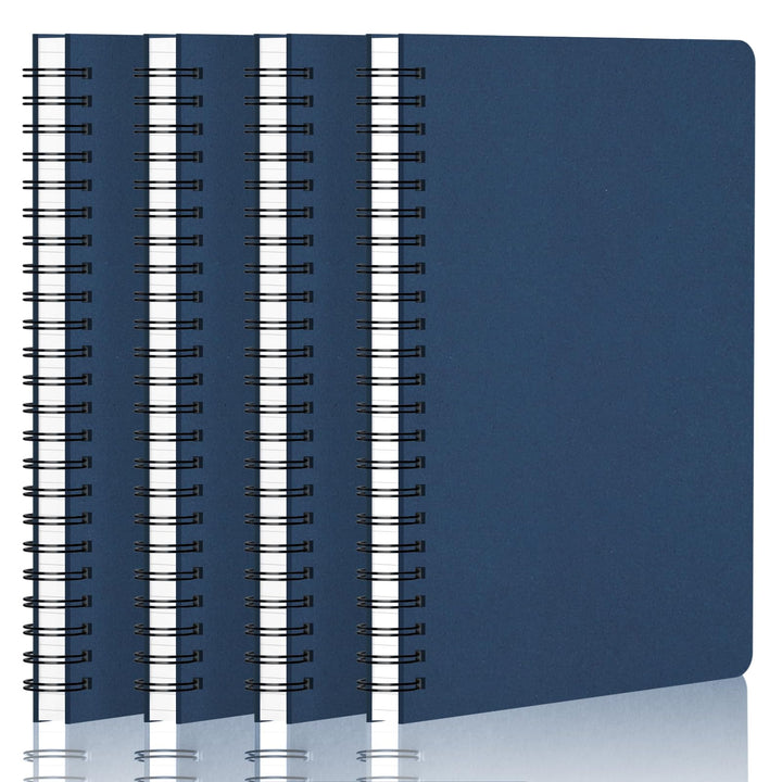 Notizbuch A5 Liniert - 4 Stück Notebooks Spiralbindung - 100g/m² Liniert Notizheft A5-14x21cm Spiral