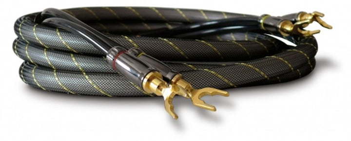Dynavox High-End Lautspecherkabel, Paar, Flexibles Kabel mit hochwertigen Bananensteckern, konfektio