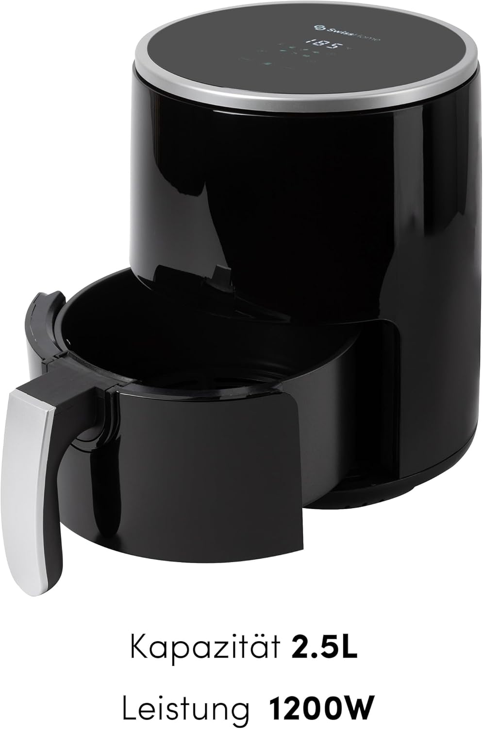 Z SwissHome PETIT - Heissluftfritteuse 2.5L 1200W - Digitales Display - Einstellbare Temperatur 80-2