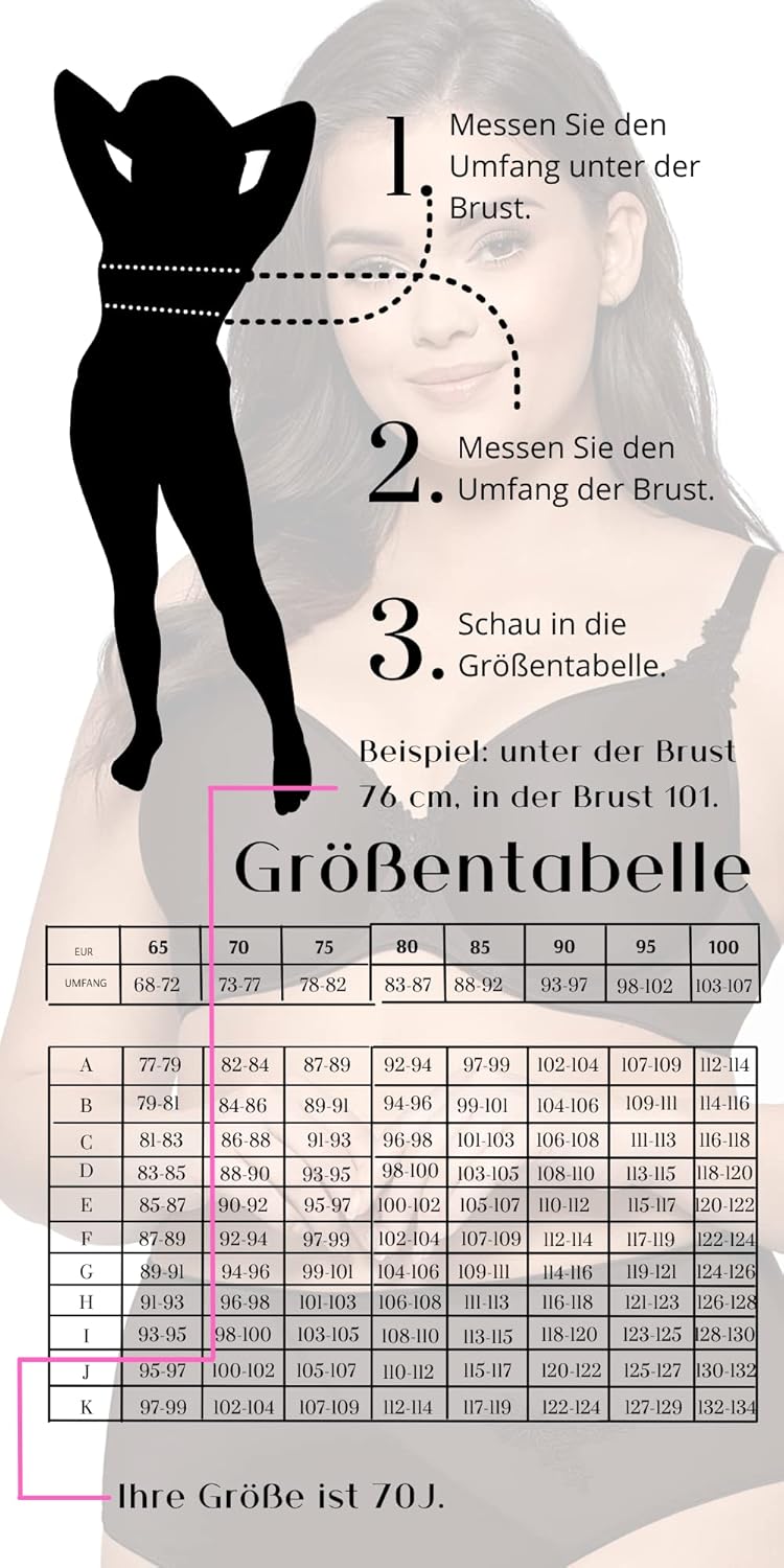 Nipplex Pepite Push-up-BH für Damen – Glatter, Gepolsterter BH mit Spitze – Dekolleté-Enhancer-BH –