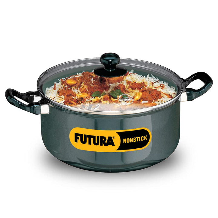 Hawkins Futura Non-Stick Stewpot with Glass Lid, 5 Litres