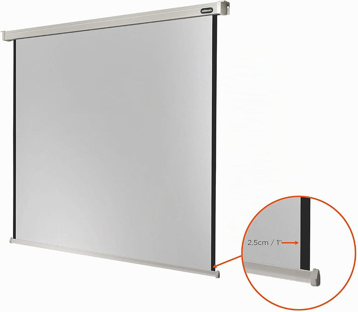 celexon Professional Motor-Leinwand 65" | 120x120 cm 1:1 | elektrische 4K,Full-HD Beamer-Leinwand fü
