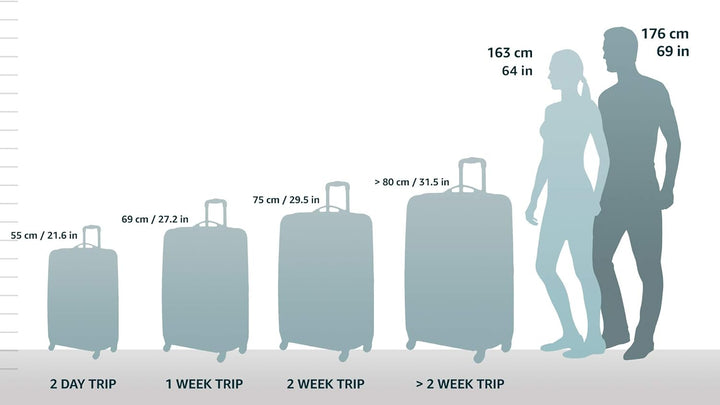 BoGi Bag Reisetrolley Koffer Schwarz Grün L, Schwarz Grün L