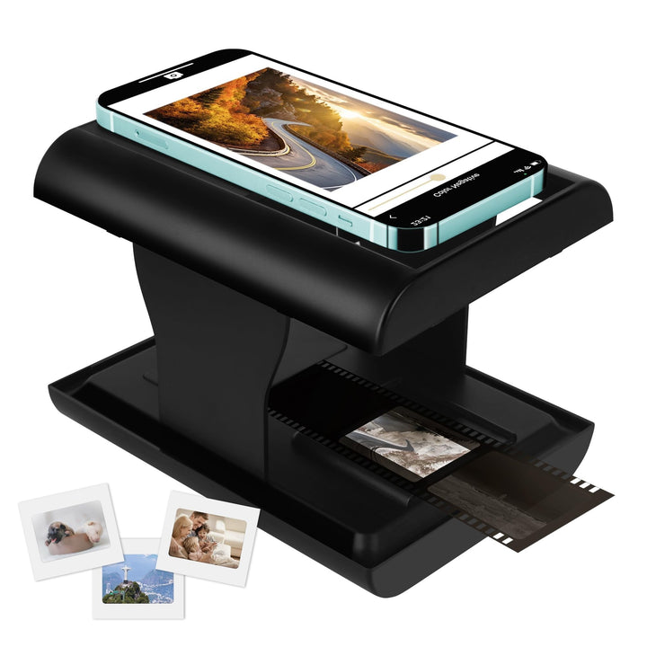 DGODRT Diascanner, Mobile Film Scanner, Scannen und Speichern Ihrer 24x36 mm Negative und Dias mit S