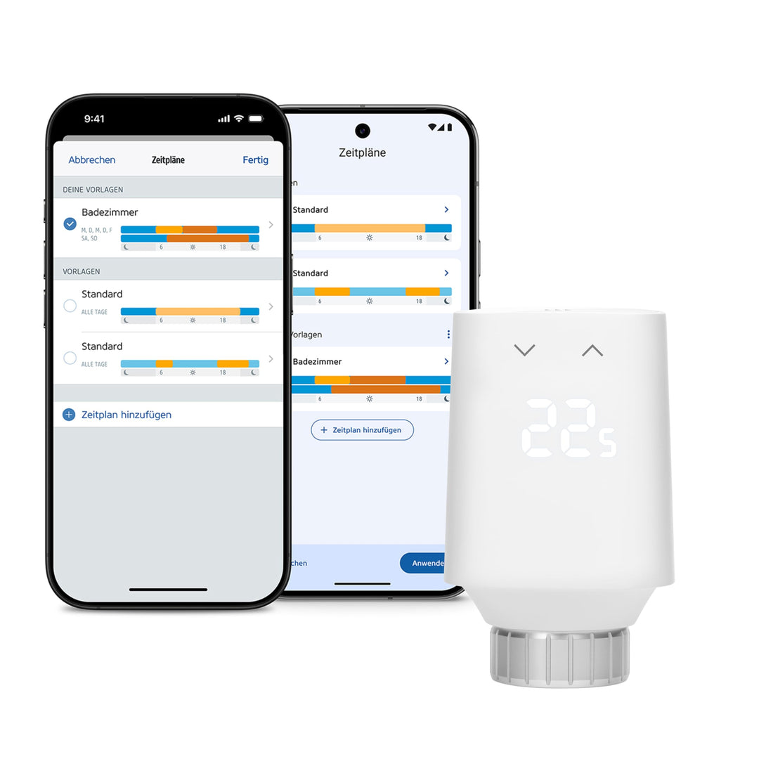 Eve Thermo (Matter, 5. Gen.): Smartes Heizkörperthermostat, Heizkosten sparen, funktioniert mit Alex
