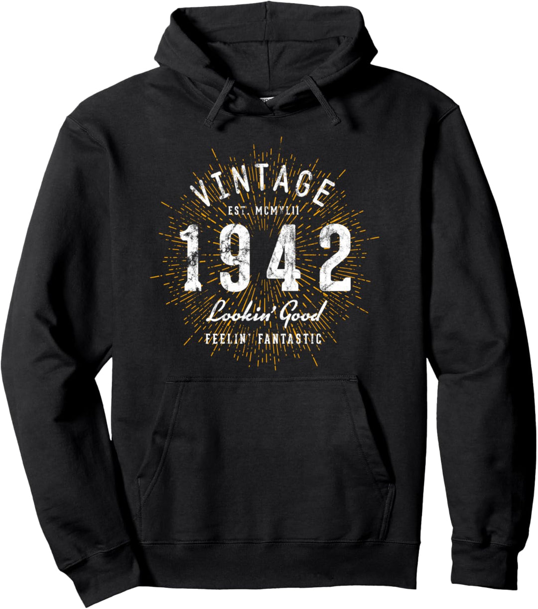 Geburtstag Vintage geboren 1942 Pullover Hoodie