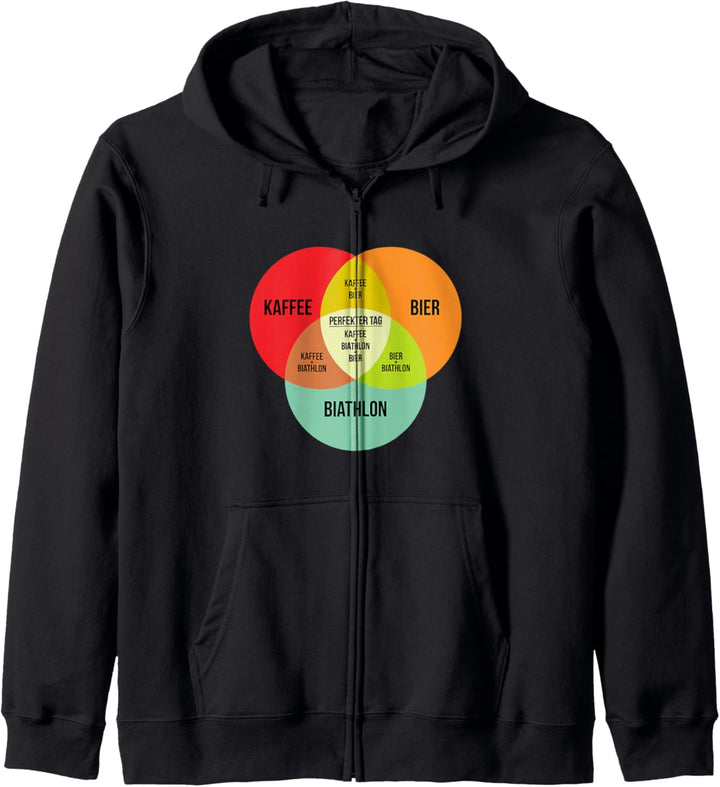 Biathlon Geschenk Sprüche Kapuzenjacke