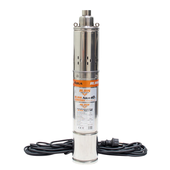 RURIS POWER FOR NATURE Tauchpumpe Aqua 40, 750 W, Durchflussmenge 1880 l/h, Höhe max. 100 m, Kabel 1