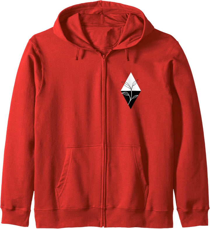 GROW Mini Pocket Geometrisch Pflanze Minimalismus klein Kapuzenjacke