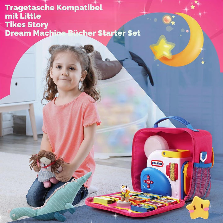 Aufbewahrungskoffer für Little Tikes Story Dream Machine Bücher &amp; Spielzeug, Reisekoffer für Geschic
