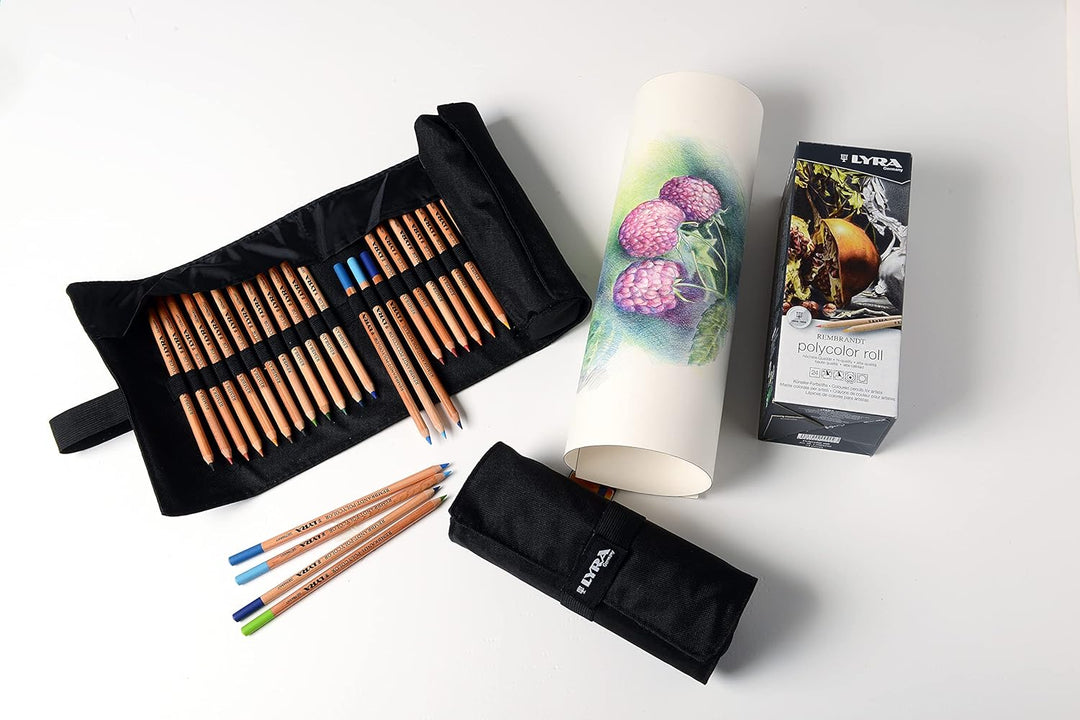 LYRA Rembrandt Polycolor Buntstifte für schöne Kunst, rund, Rolle, verschiedene Farben, 24 Stück
