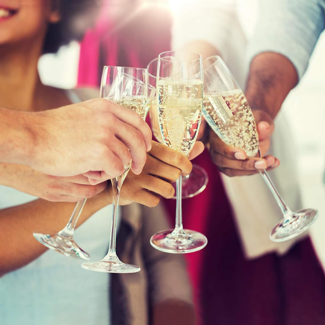 10 Flaschentüten Geschenktüten für Weingeschenke wie Wein Prosecco und Champagner - Be Happy Altrosa