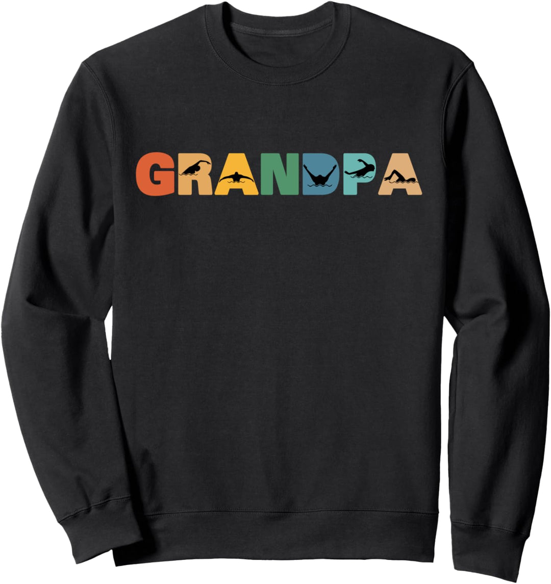 Retro-Schwimm-Opa, Geschenke für Männer im Ruhestand Sweatshirt