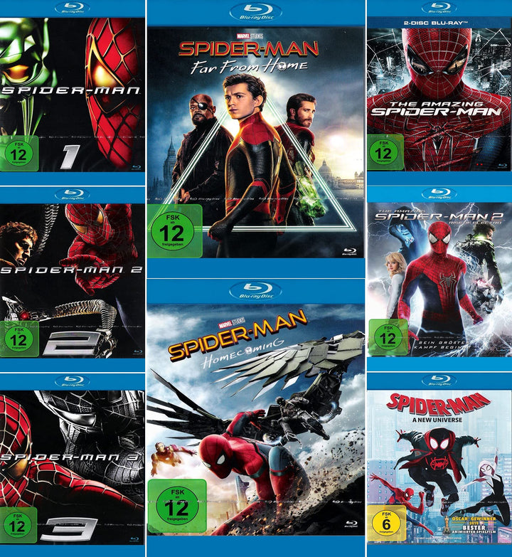 Mega Bundle - Spider-Man 1 + 2 + 3 | Amazing 1 + 2 Rise of Electro | Homecoming | Far From Home | A