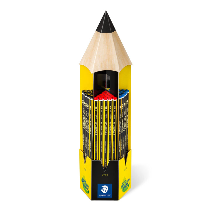 STAEDTLER Bleistift Noris 120, Made from Upcycled Wood, Rutschfeste Soft-Oberfläche, hohe Buchfestig