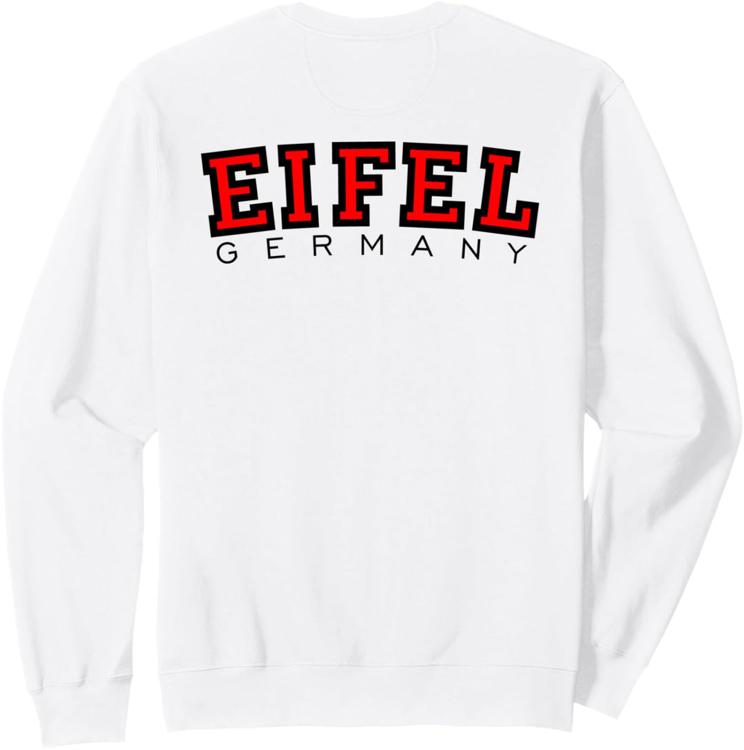 Eifel Germany (Schwarz/Rot Rücken) Eifel Sweatshirt