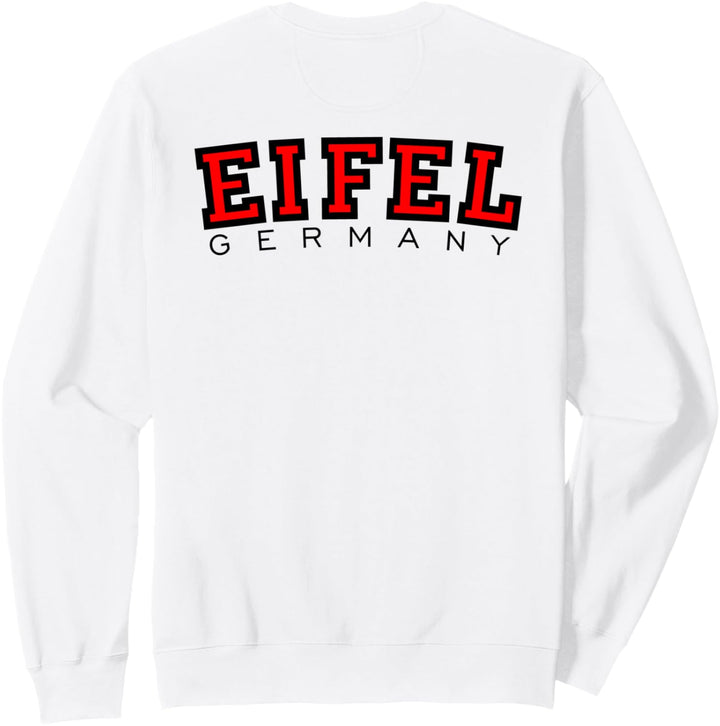 Eifel Germany (Schwarz/Rot Rücken) Eifel Sweatshirt