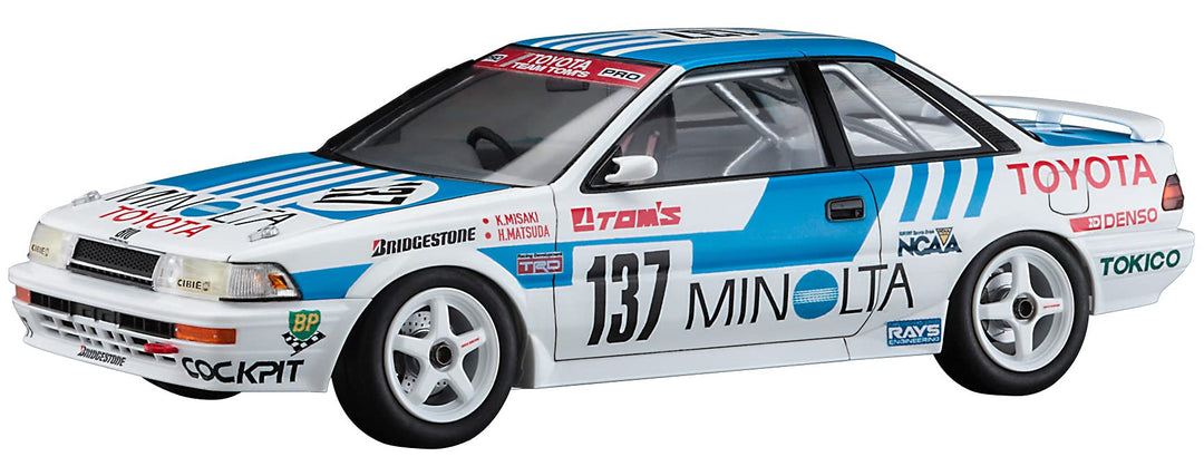 Hasegawa 020515 1/24 Minolta Corolla Levin AE92 1988 JTC, Mehrfarbig