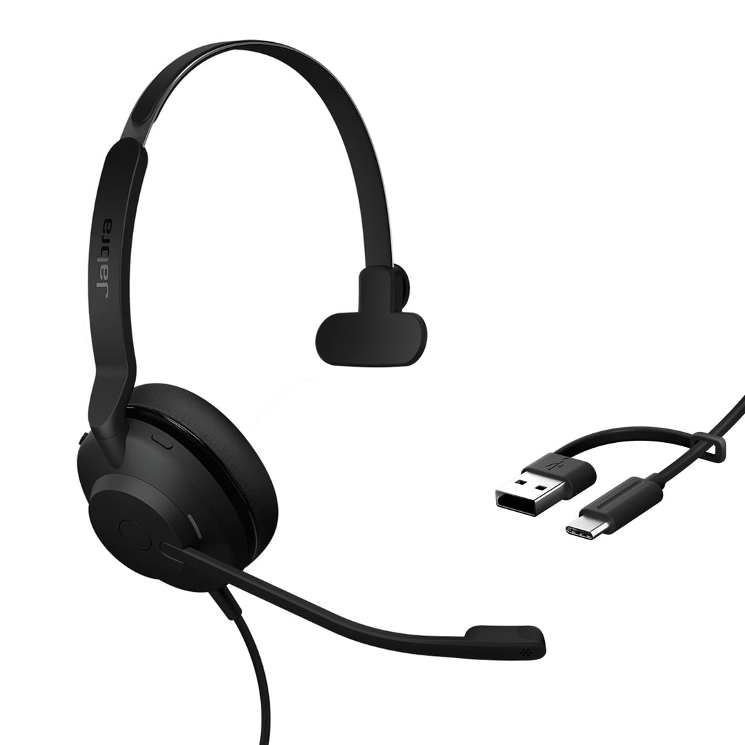 Jabra Evolve2 30 SE - USB-A/USB-C - schnurgebundenes Mono Headset Zertifiziert für Microsoft Teams M
