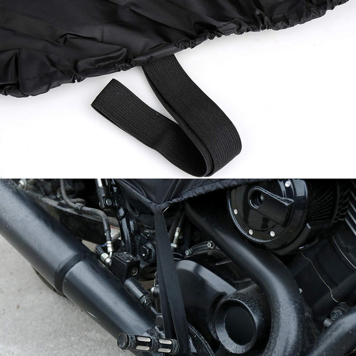 sourcing map Motorrad Abdeckplane Outdoor XL Motorradabdeckung Halbe Abdeckung Draussen Wasserdicht
