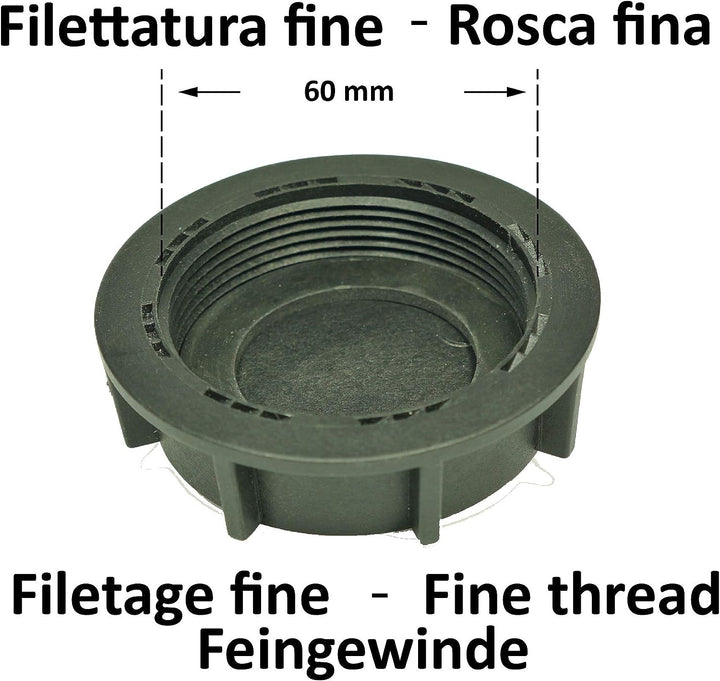 WAFA+ 7F Wassertankdeckel &amp; Fülladpater FEINGWINDE für Knaus,