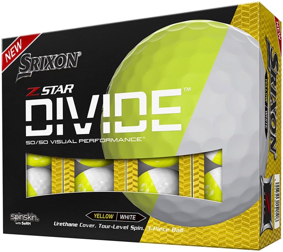 Srixon Z-Star Divide Golfbälle Weiss / Gelb, Weiss / Gelb