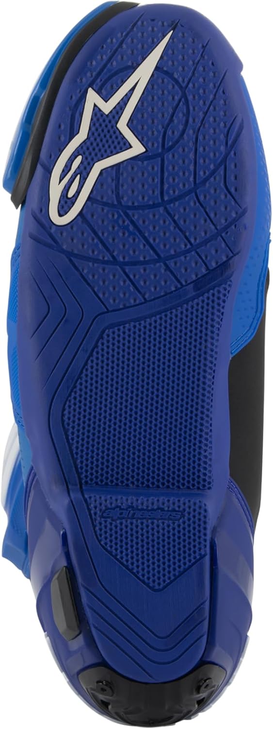Alpinestars Supertech R Vented Motorradstiefel, blau/schwarz, 42 Blau Schwarz 42 EU, Blau Schwarz 42